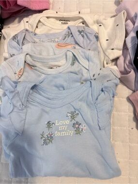 Lot of 10 newborn baby onesies
